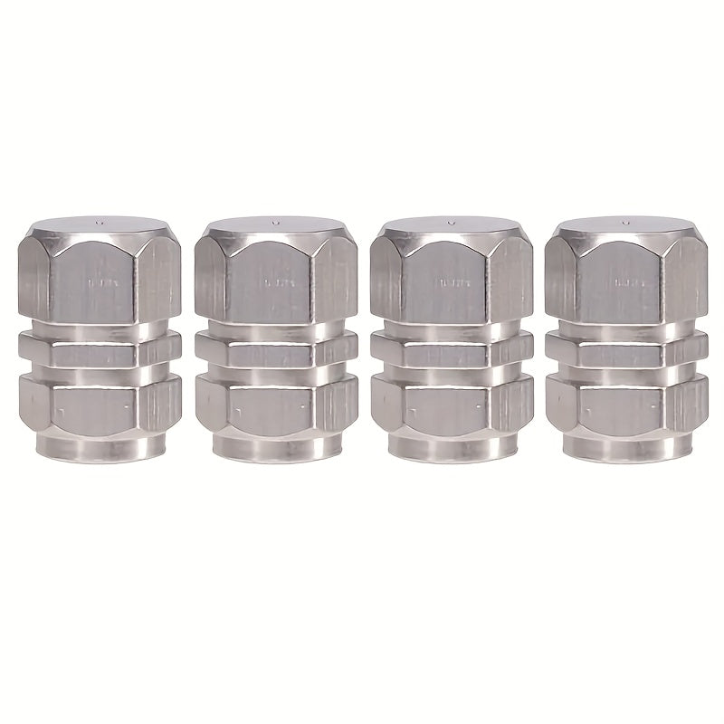 Juego de 4 tapas de válvula de neumático de aleación de aluminio para coches, motocicletas, bicicletas