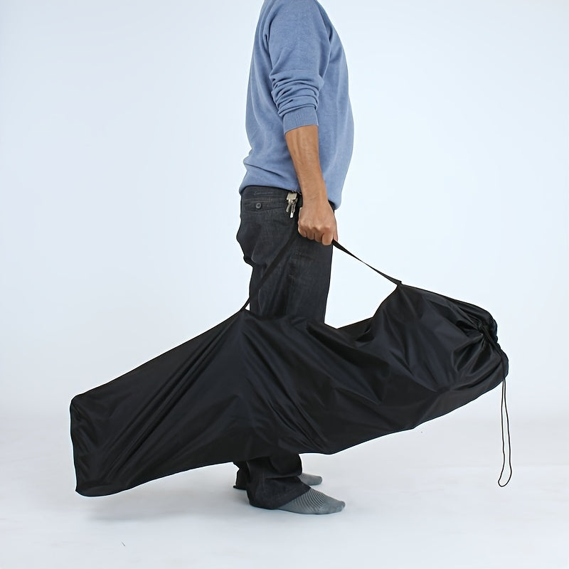 Bolsa de almacenamiento universal para cochecito negro con correa de hombro para viajes