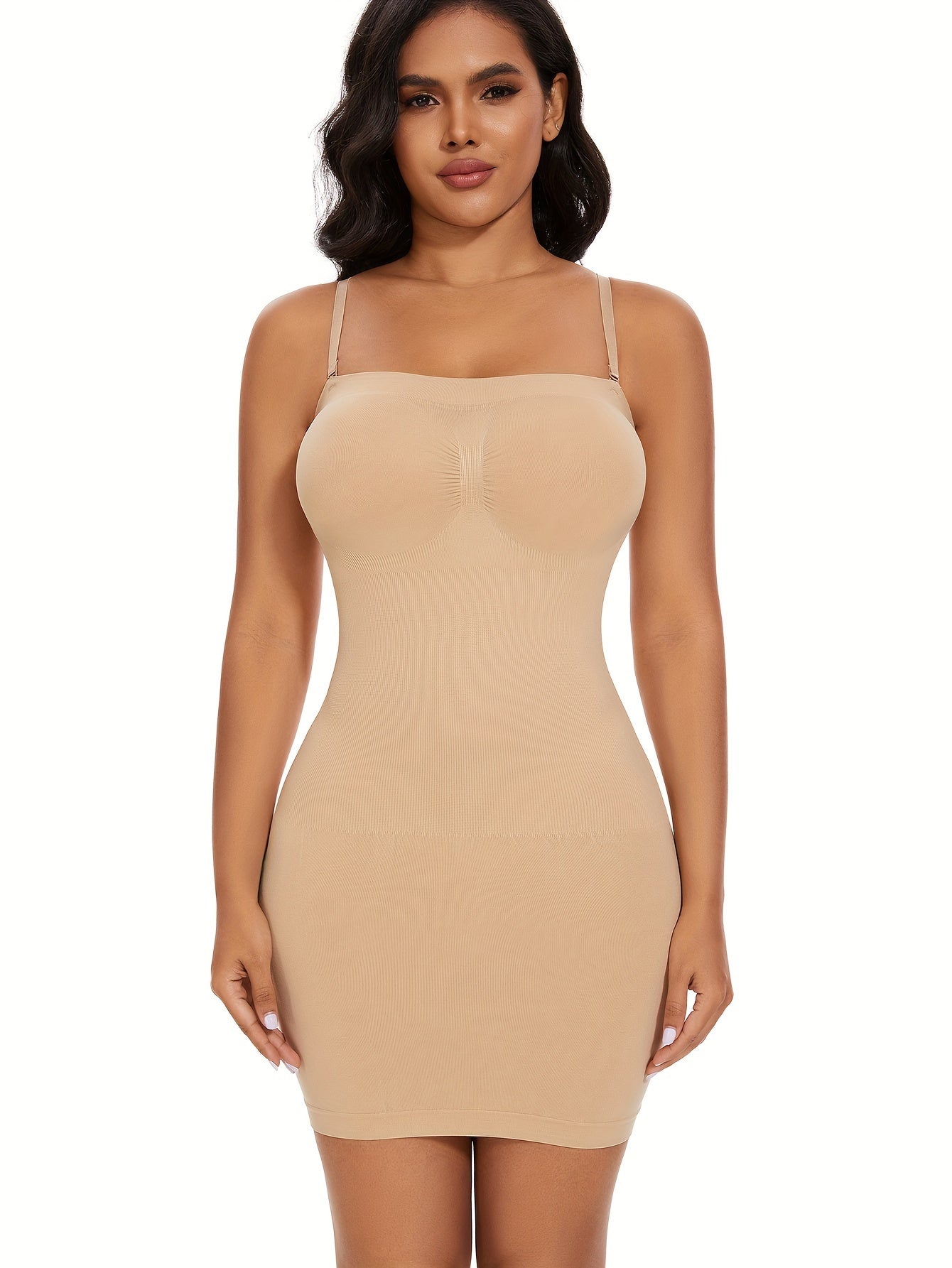 Body moldeador sin costuras para mujer sin tirantes con tirantes y espalda racer