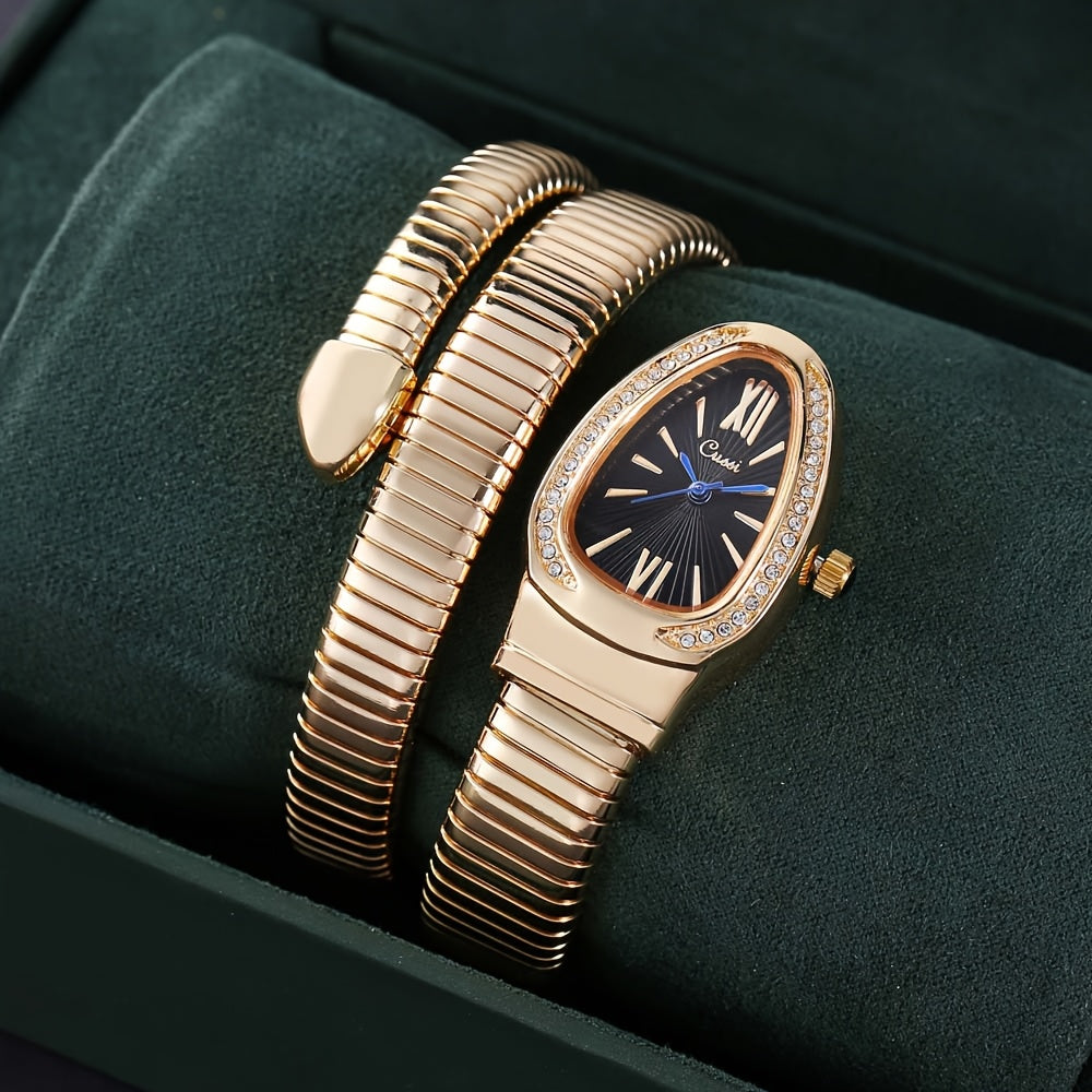 Ladies' Digital Quartz Watch with Charm, Oval Zinc Alloy Case, World Time