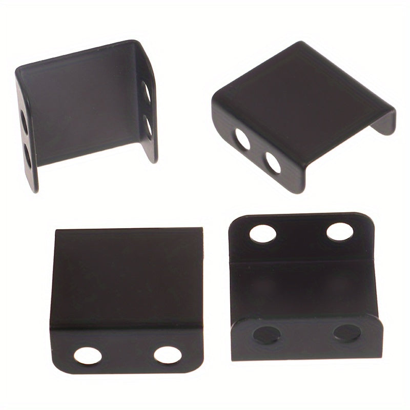 Qora metall 8-shakl teshikli ulanish parallel o'rnatish braketlari sovutish fanlari uchun 8/9/12/14cm