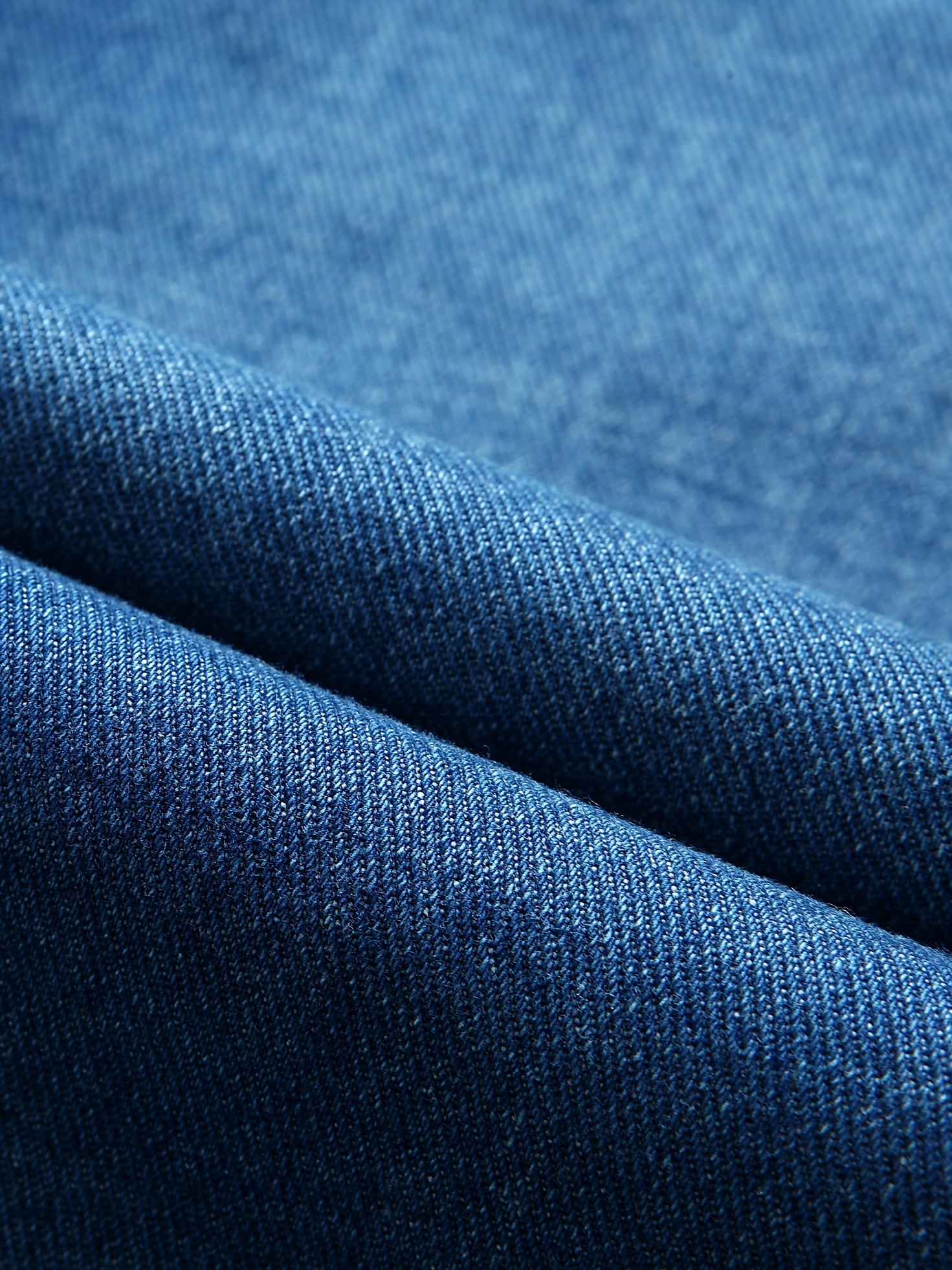 Men's Water-Resistant Denim Blazer with Long Sleeves, Button Closure, Flap Pockets