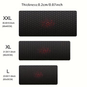 Large Hexagonal Honeycomb Pattern Mouse Pad Non-Slip Gaming Office Travel Polyester