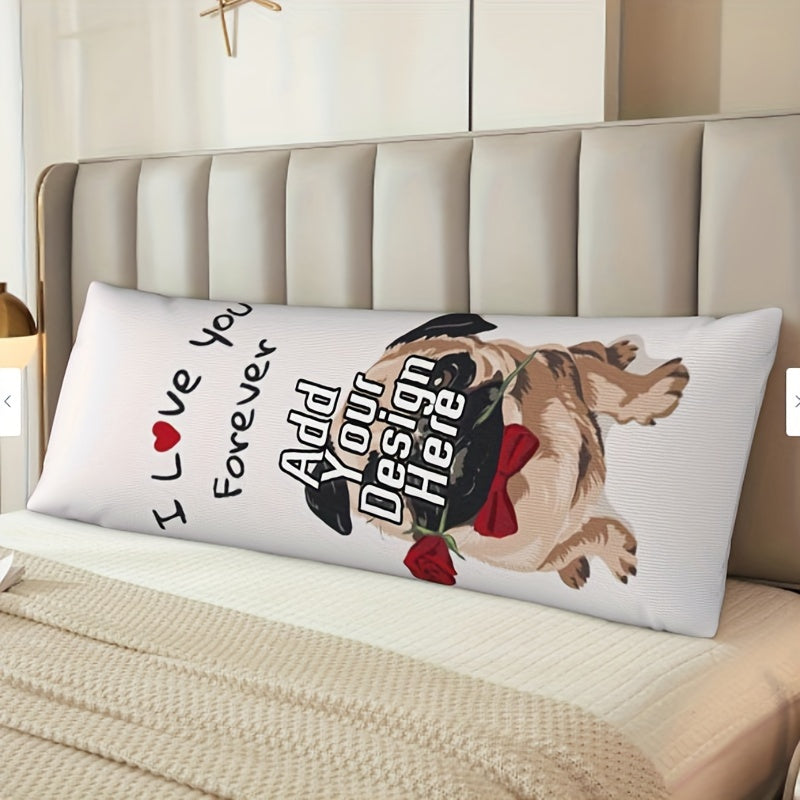 Personalized Dog Body Pillow 20x54 Inches Custom Photo Double-Sided Gift for Dog Lovers