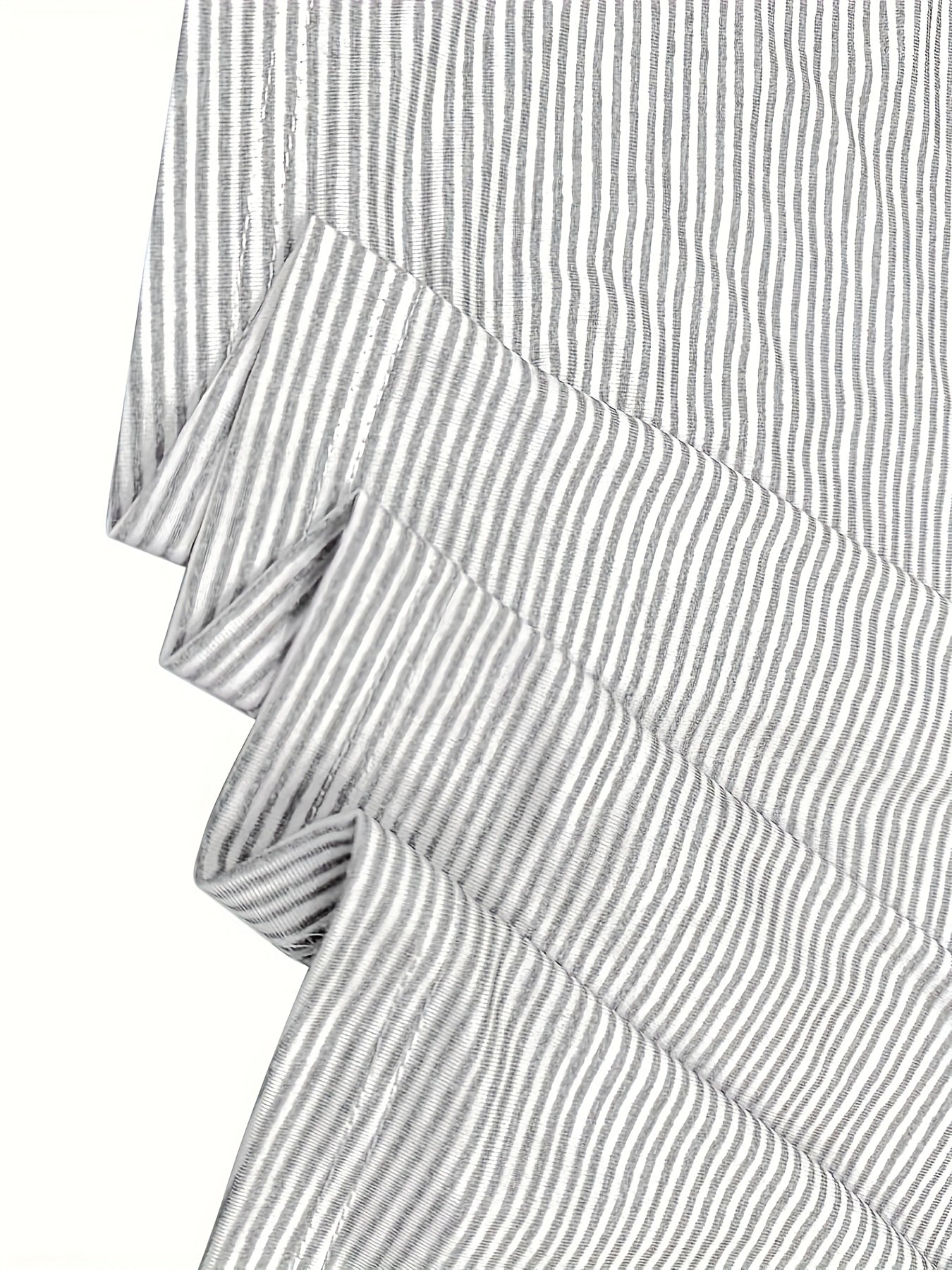 Women's Casual Pajama Set with Striped Knit Top and Shorts All-Season Sleepwear