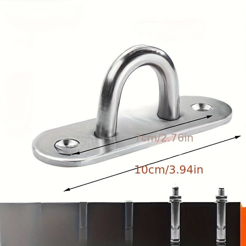 Stainless Steel Ceiling Hook for Projector Screens and Plants Heavy Duty Rotating Wall Mount No Drill Installation