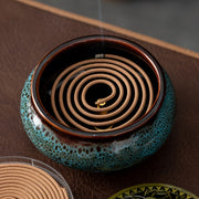 20pcs Sandalwood Wormwood Lavender Incense with Gourd Holder for Home Aromatherapy