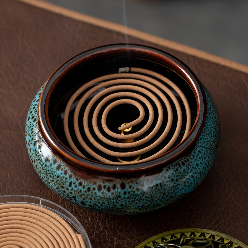 20pcs Sandalwood Wormwood Lavender Incense with Gourd Holder for Home Aromatherapy