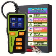 12V 24V Avtomobil batareyasi testlovchi analizator, avtomobil batareyasi tizimini tekshirish uchun SOC SOH ichki qarshilik bilan