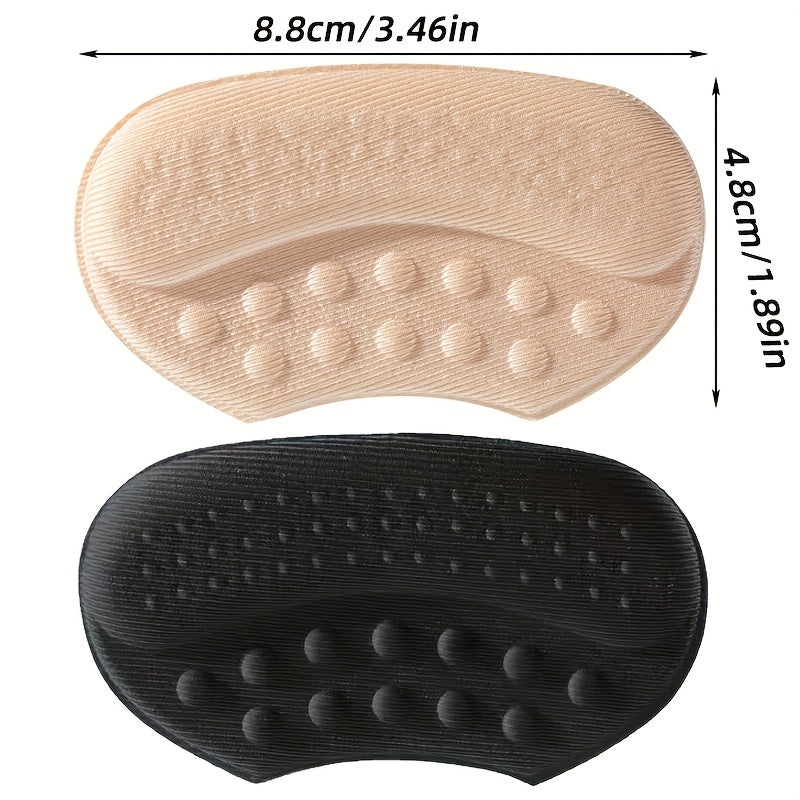 Self-Adhesive Heel Cushions for Shoes Beige Black Brown Blister Inserts