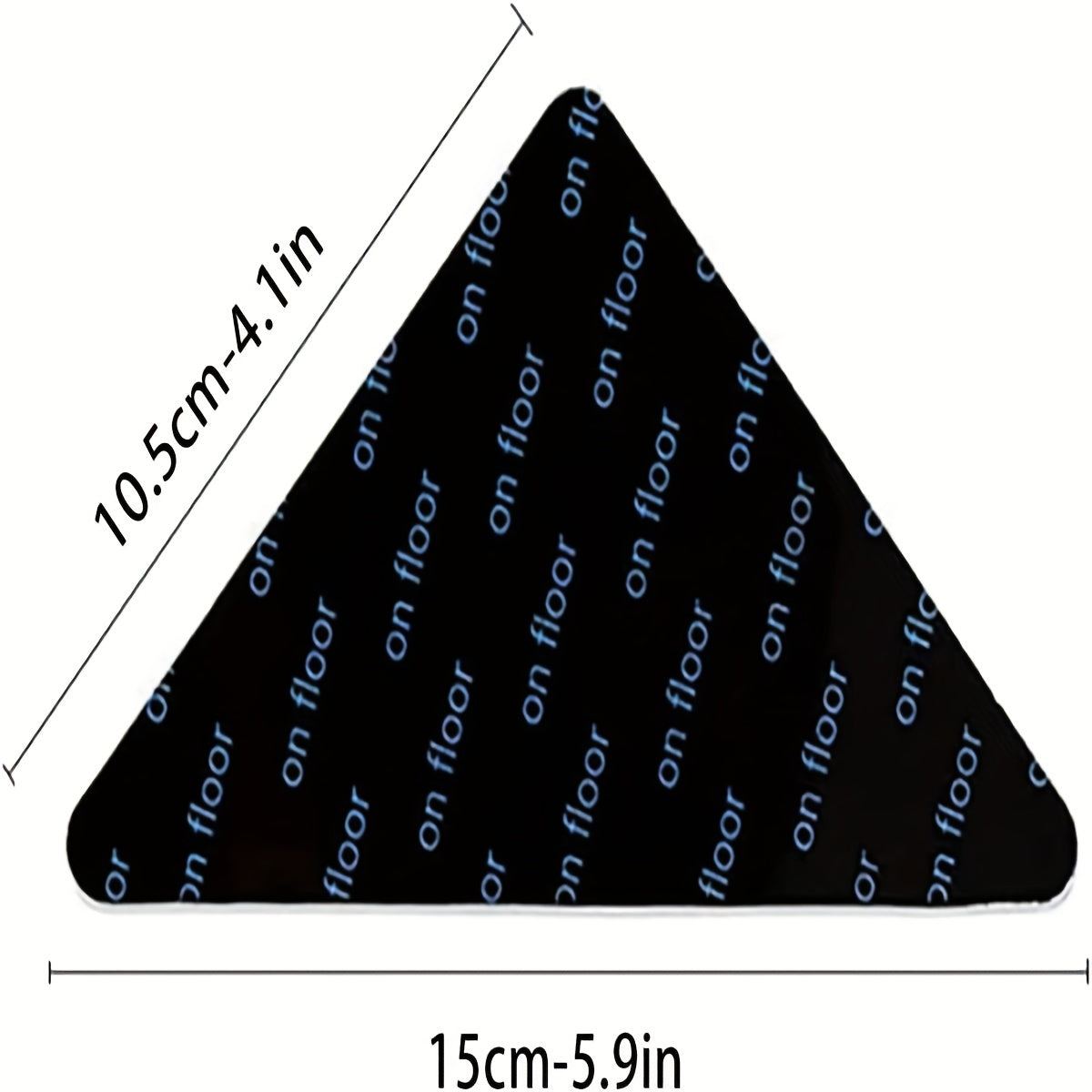 8/12pcs Black Triangle Rug Corner Pads Non-Slip Rug Grippers for Living Room and Bathroom