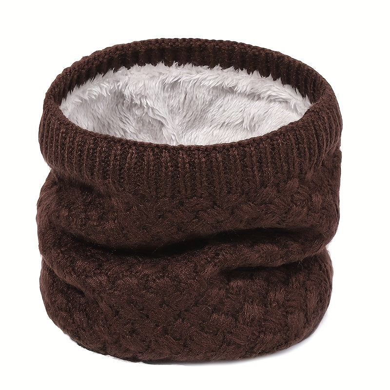 Striped Knitted Warm Neck Scarf for Men Women Winter Outdoor Ski Riding