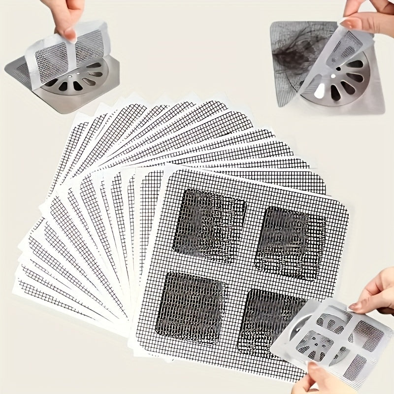 Disposable Plastic Hair Catchers for Shower and Sink Drains Pack of 50