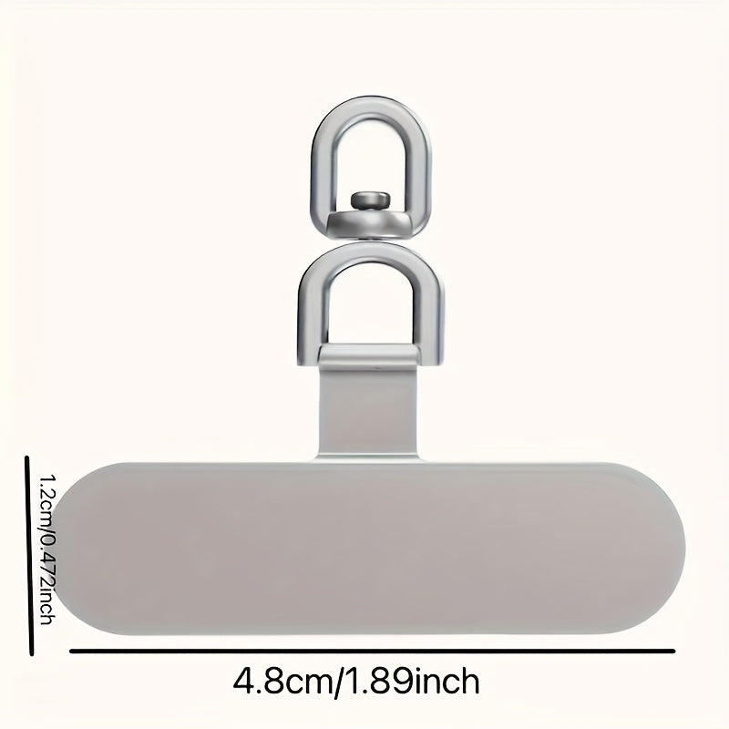 Universal 360° Rotating Phone Lanyard Hooks Set 2 or 4 Pack Stainless Steel