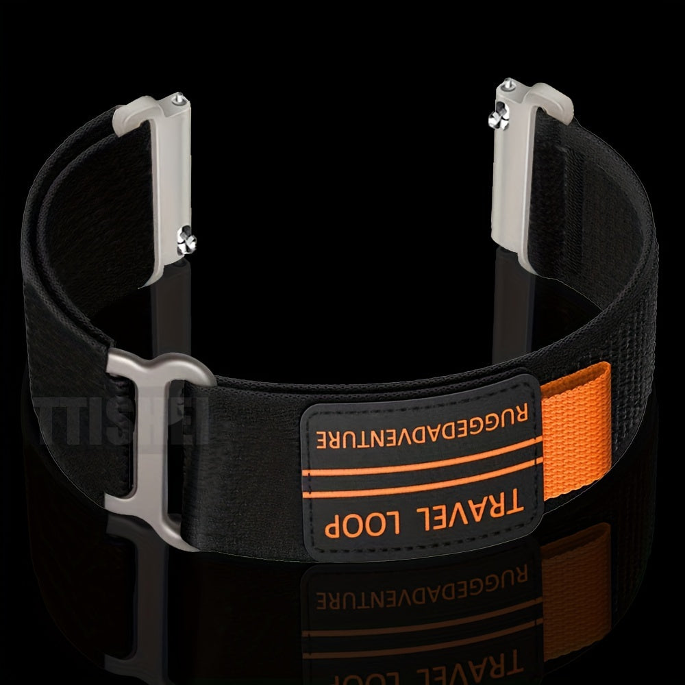 Nylon Loop Watch Strap 20mm 22mm Compatible with Samsung Galaxy Watch 4 5 6 7 44mm 40mm 45mm 47mm and Gear S3 Classic Frontier