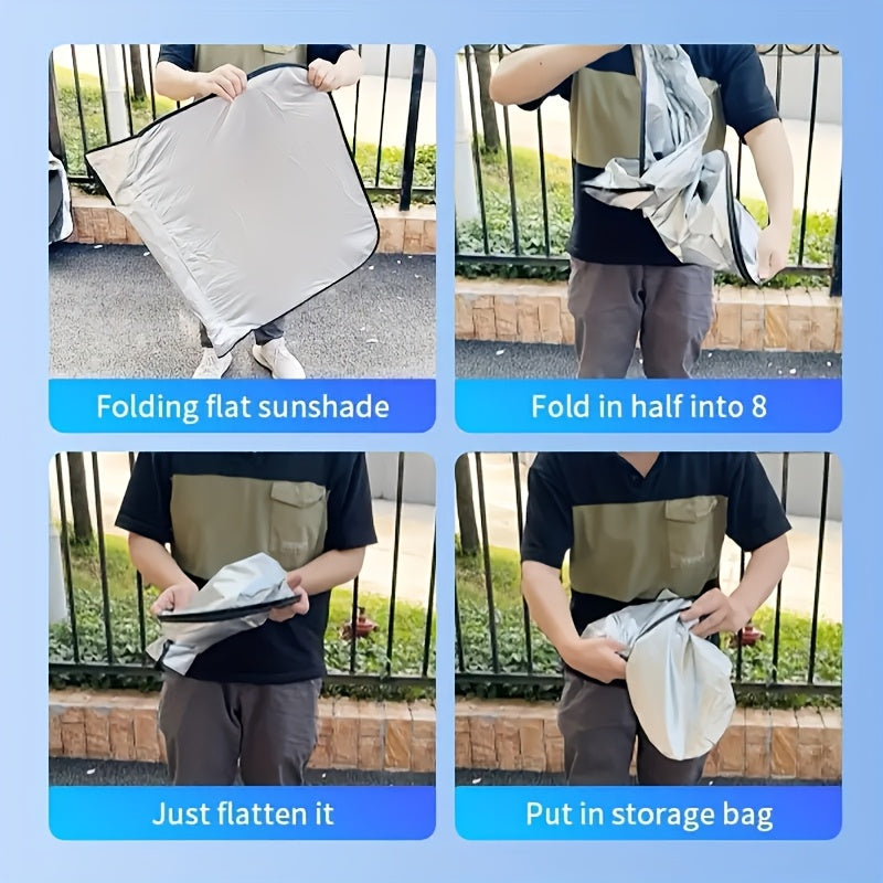 Universal Car Windshield Visor Heat Insulation Interior Protection Roll-up