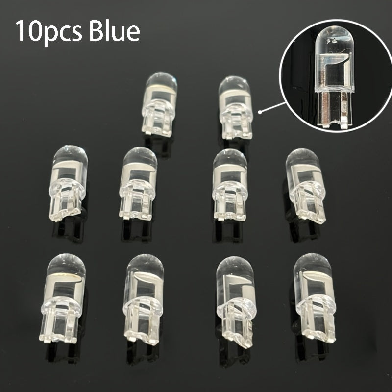 10 dona LED T10 Avtomobil ichki dumli chiroq lampasi Oq 6000K 12V Universal moslik