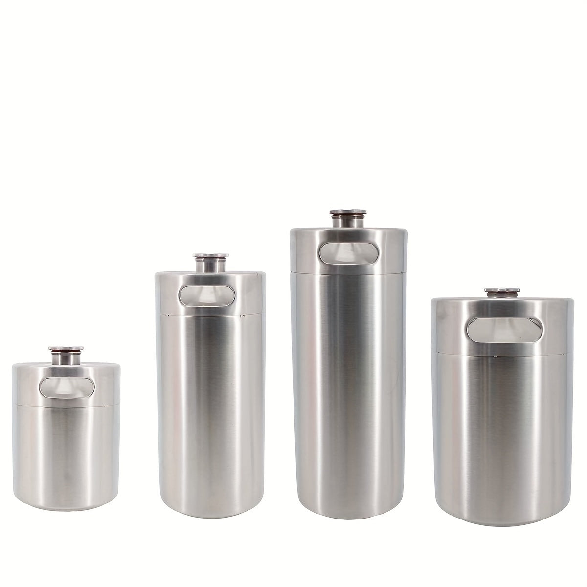 Mini Beer Keg Stainless Steel Refillable Portable for Homebrew and Craft Beverages