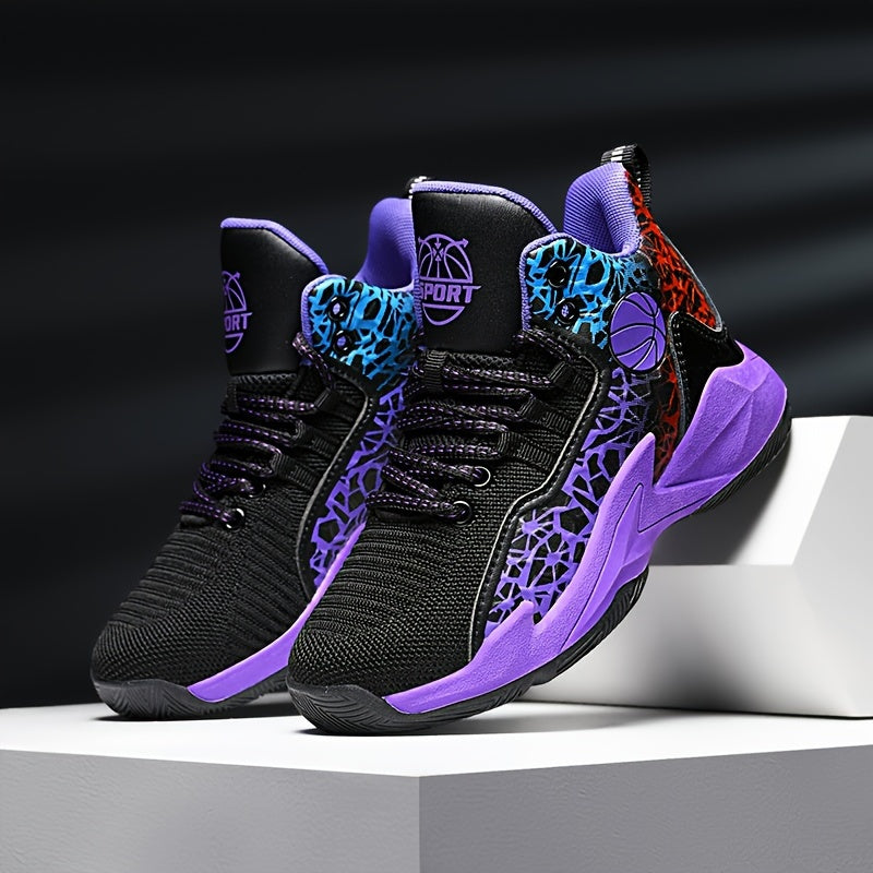 Kids Basketball Shoes Breathable Lightweight Casual Sneakers for Boys and Girls