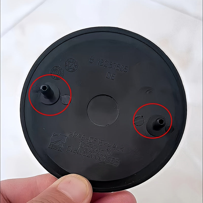 10pcs Round Grommet Badge Emblem for Car, Black Metal, 51141807495