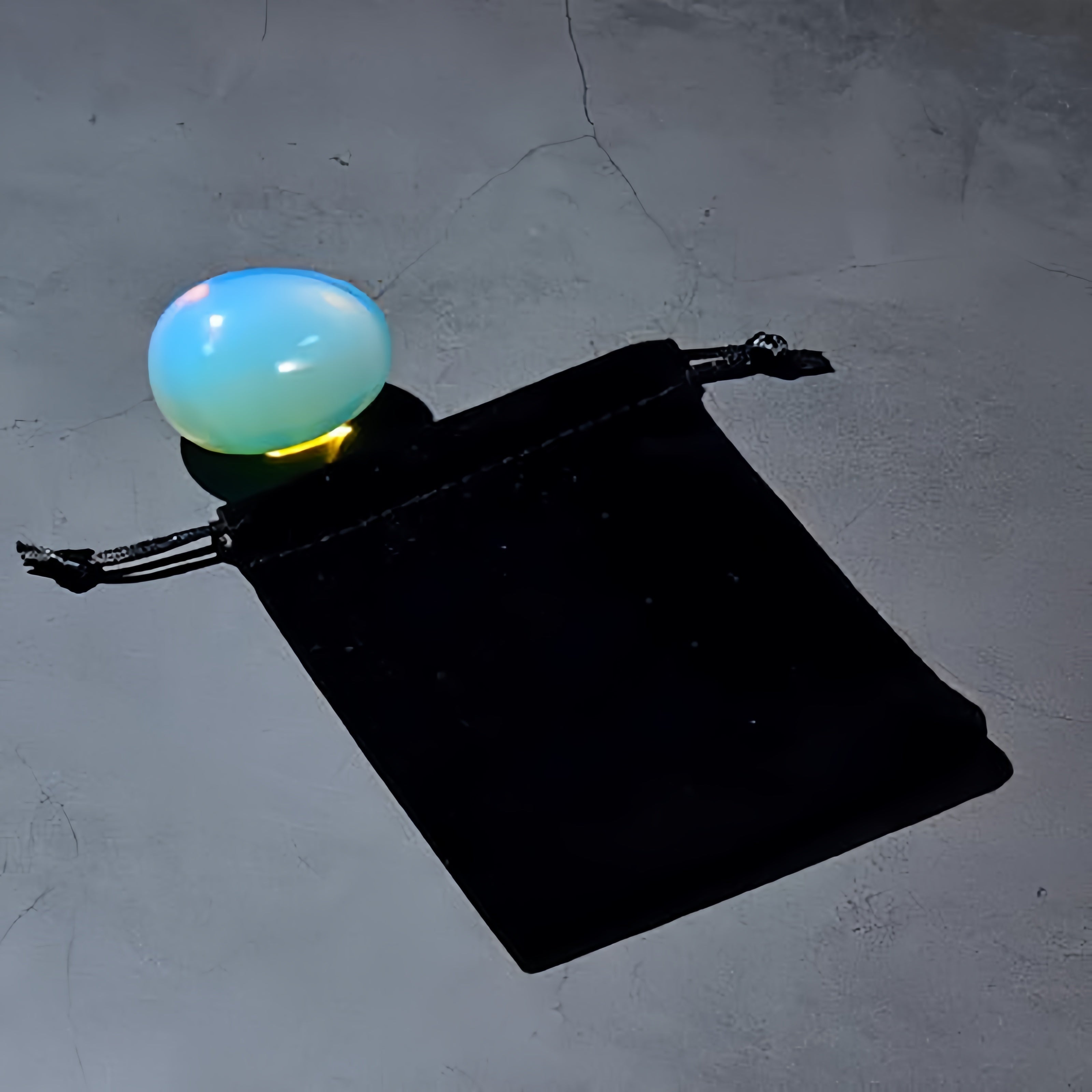 Colgante de huevo de cristal de ópalo, piedra natural, regalo de meditación para mujeres y madres