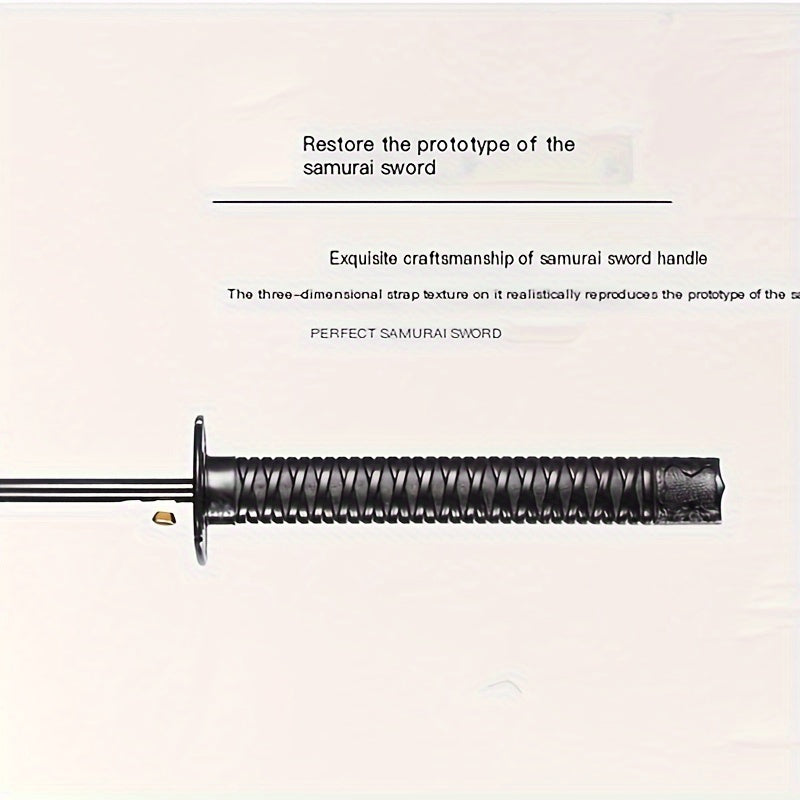 Sleek Warrior Samurai Qilich Shamsiya - Uzoq tutqich, suv o'tkazmaydigan, qo'lda ochiladigan, 16 ta qirrali, mustahkam fiberglass ramka