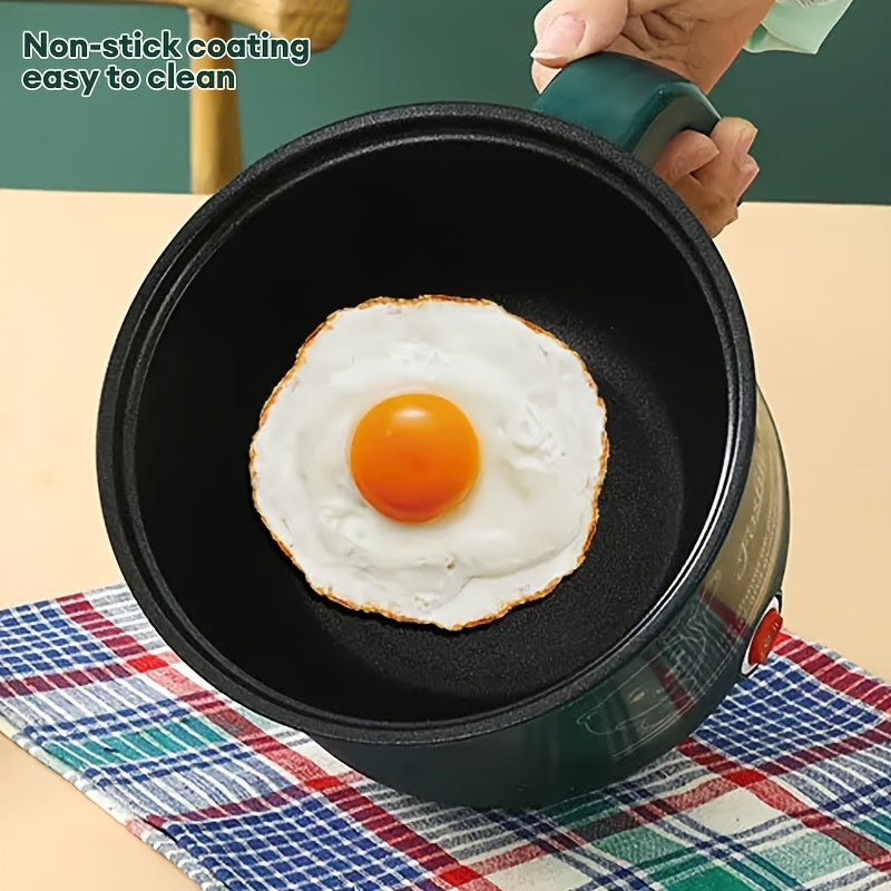 Электрическая горячая кастрюля BALASHOV, портативный фондю-аппарат с пароваркой, идеален для жарки, тушения и приготовления на пару, подходит для рамена, супа и овсянки.