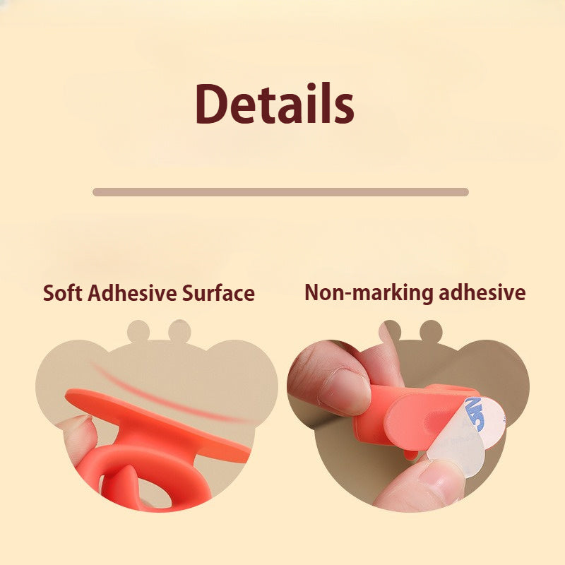 2 Pieces Silicone Adhesive Keychain Hooks for Bathroom Kitchen Living Room Organizing