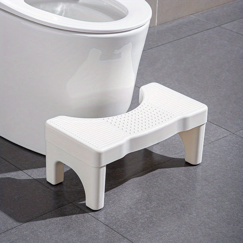 Heavy Duty Plastic Toilet Potty Stool 7-Inch Squatting Step Non-Slip Bathroom Assistance