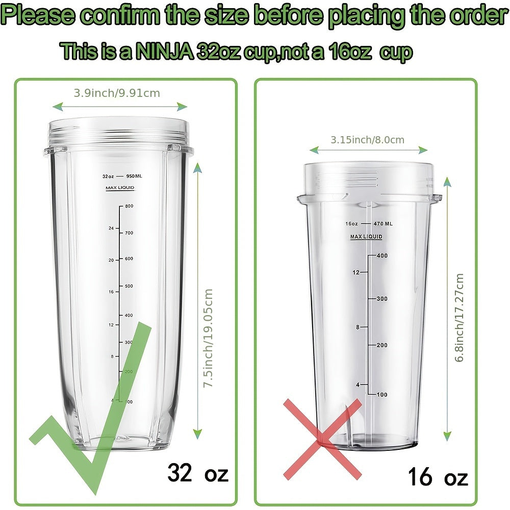 Заменяемые чаши для блендеров Nutri Ninja, доступные в размерах 18oz, 24oz и 32oz. Изготовлены из ABS-пластика и безопасны для контакта с пищей. Совместимы с блендерами серии Auto-iQ.