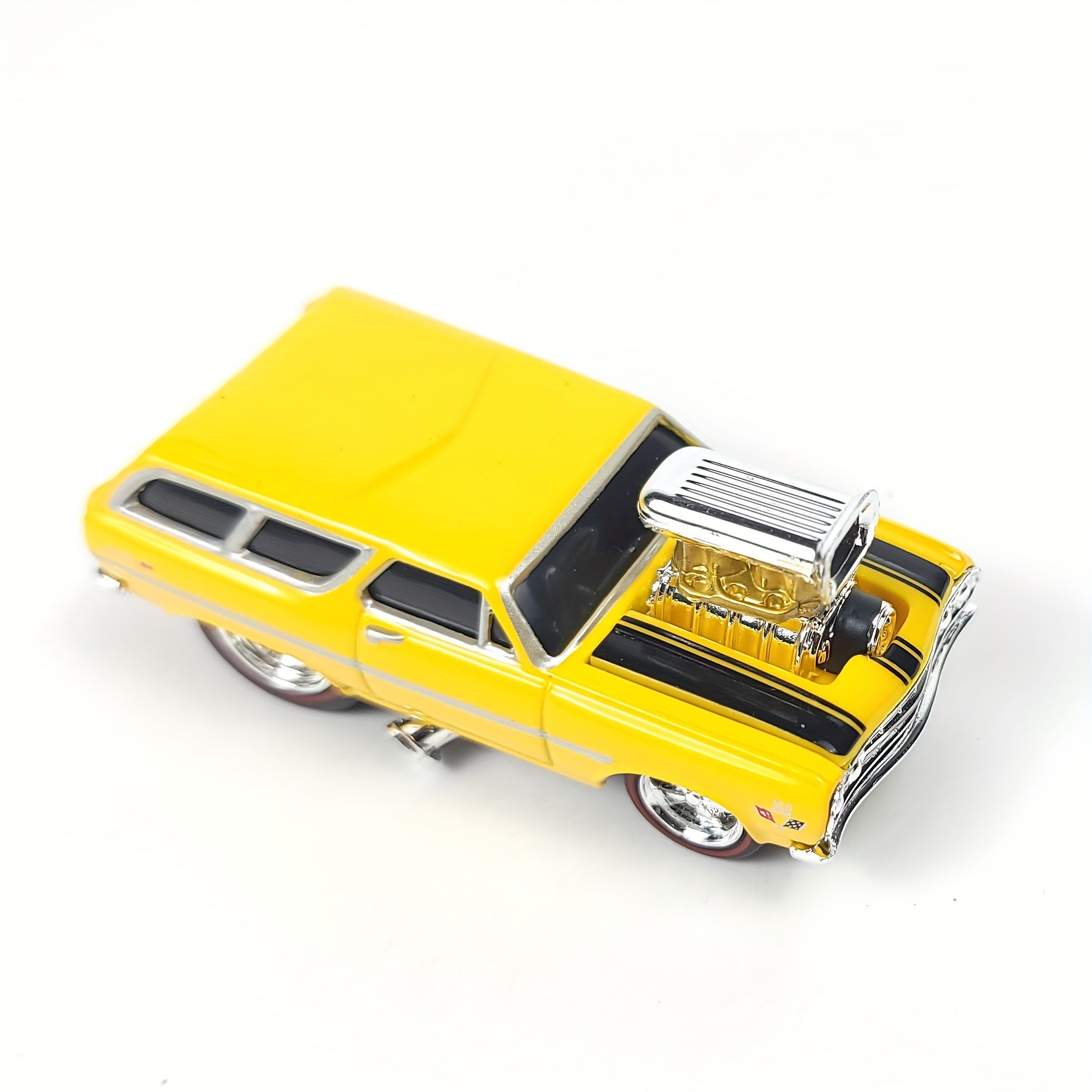 Kids Diecast Metal Car Model 1:64 Scale Yellow Collectible Vehicle Toy