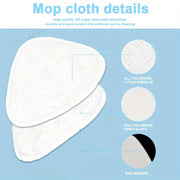 Replacement Microfiber Mop Cloths Set of 2 for Floor Cleaning Ultra-Fine Fibers