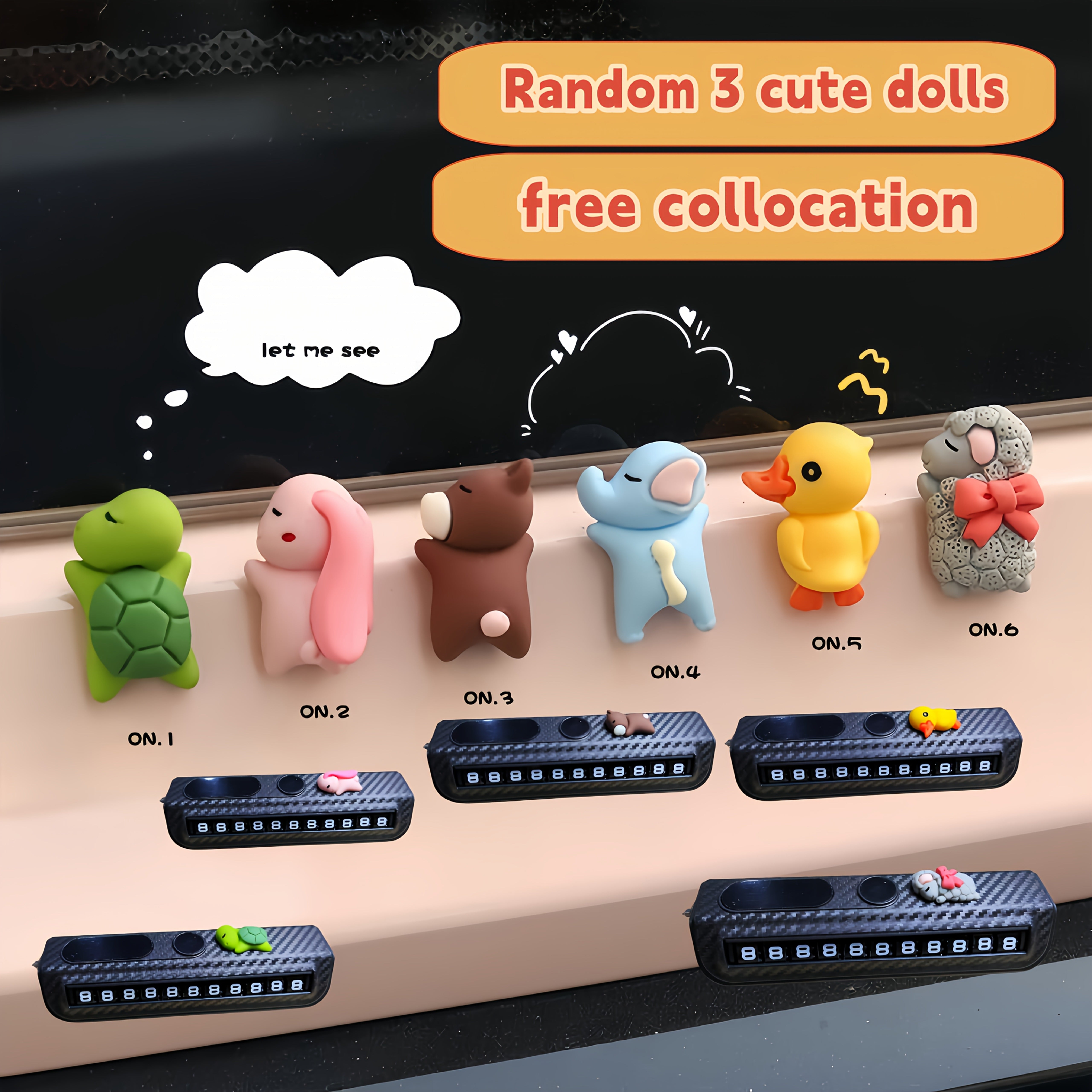 Digital Sliding Parking Number Plate Privacy Protection Plastic Car Accessory