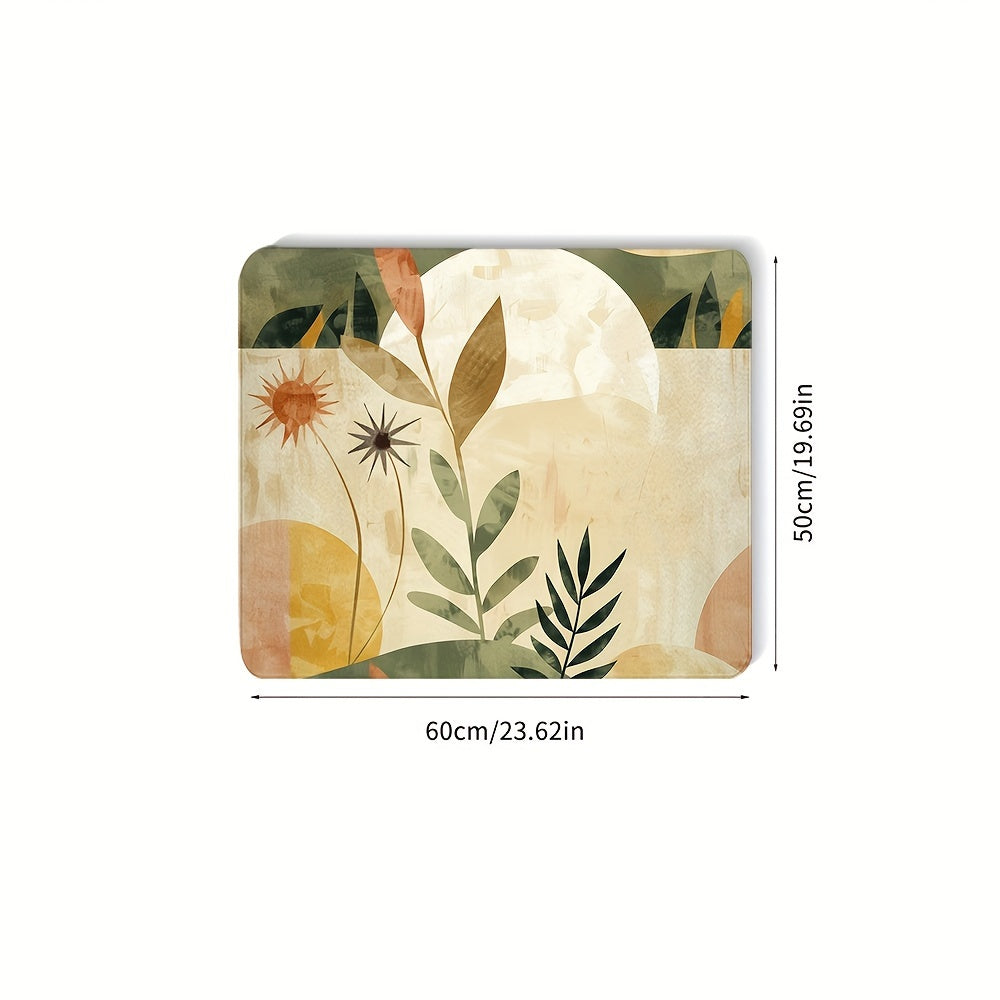 Dust Cover for Washing Machine Bohemian Sun Moon Leaf Design 60cm x 50cm