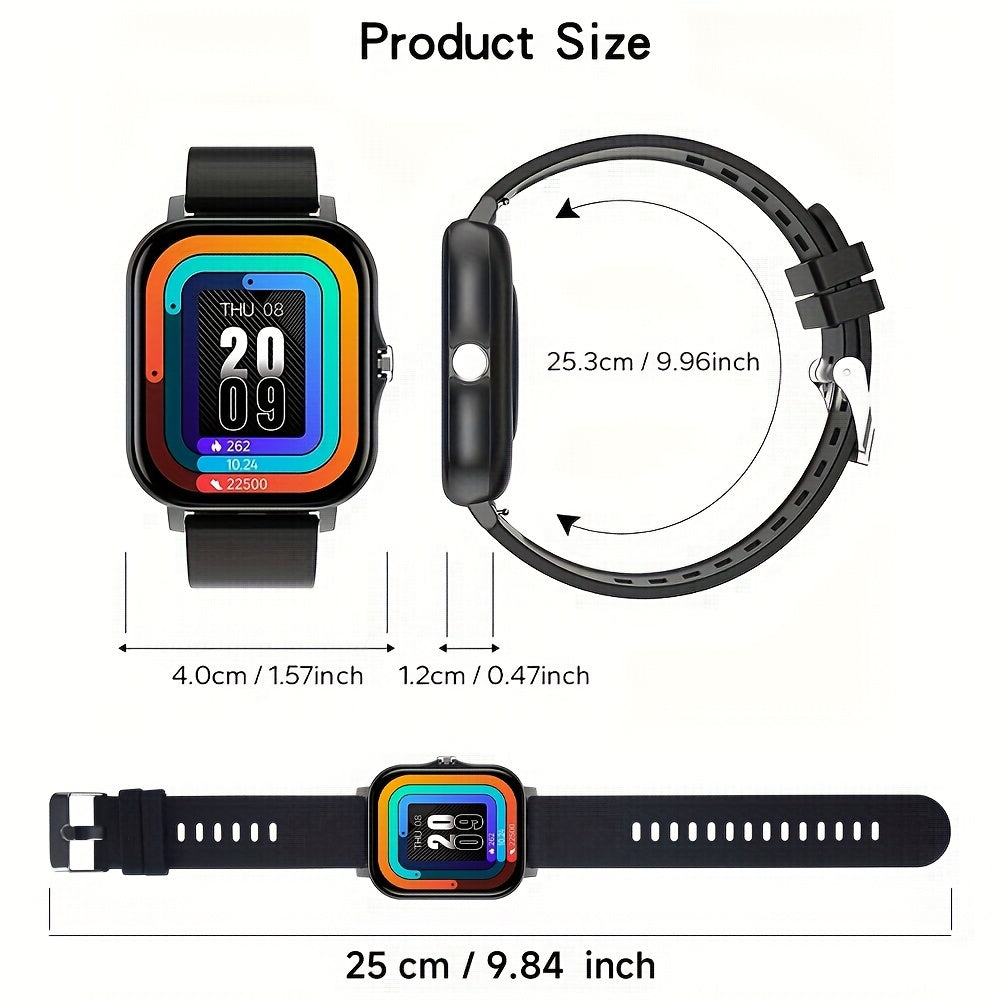 Smartwatch 1.83 Inch Display Wireless Calling Sports Modes Sedentary Reminders Compatible with Android iPhone
