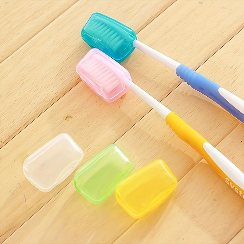 10 Pieces Portable Toothbrush Head Covers Travel Protective Cases for Adults