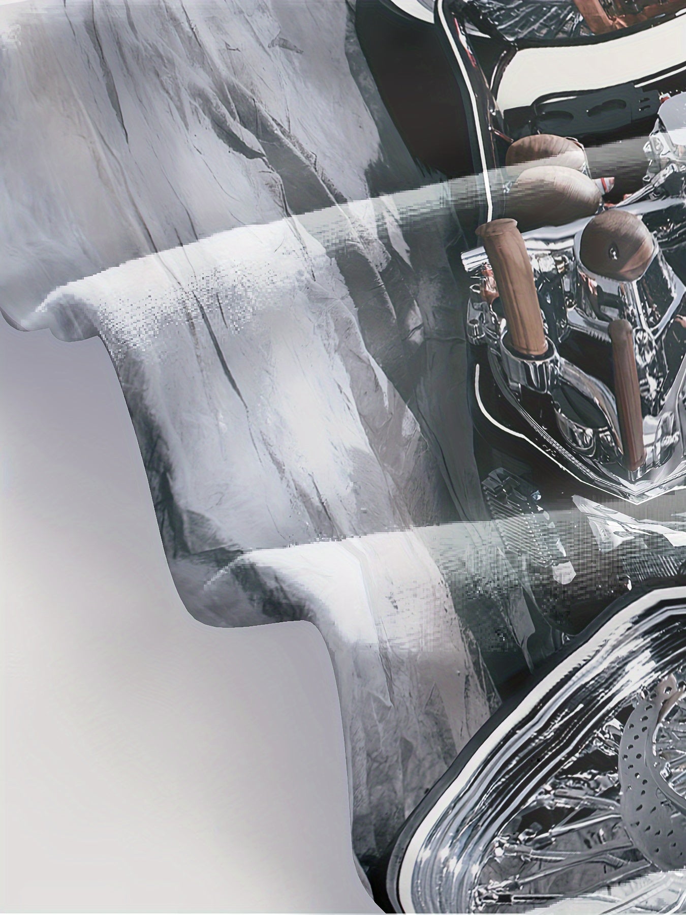 Men's Short Sleeve Graphic T Shirt with 3D Motorcycle and Humorous Print Polyester Blend Casual Summer Outdoor