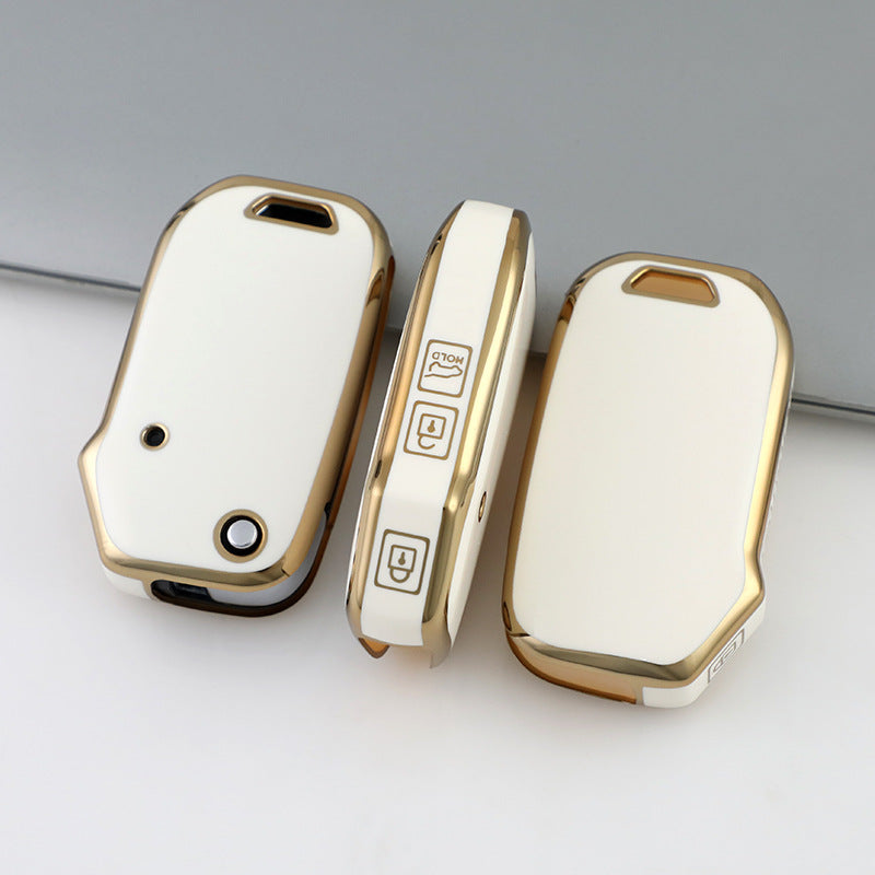 Universal TPU Flip Key Fob Cover for Car Remote with Protective Holder