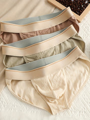 3 ta erkaklar uchun hashamatli paxta ichki kiyim, yuqori oyoq va cho'ziluvchan, qulay dizayn, sport va kundalik kiyim uchun mos.