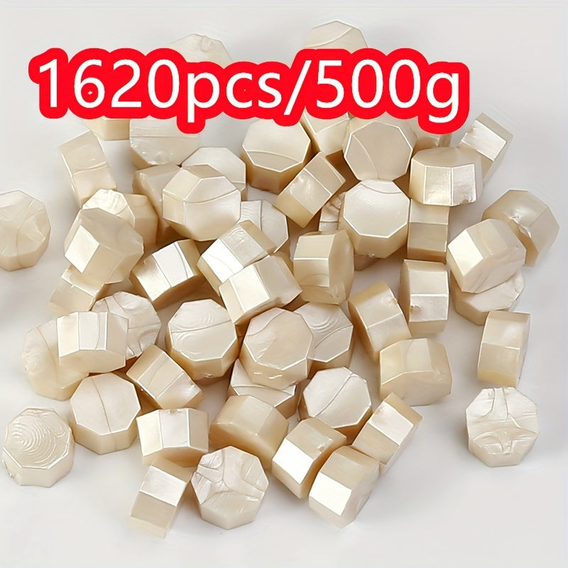 1620pcs 500g Octagonal Sealing Wax Particles for Envelope Gift Box DIY Retro Bulk Sealing Wax