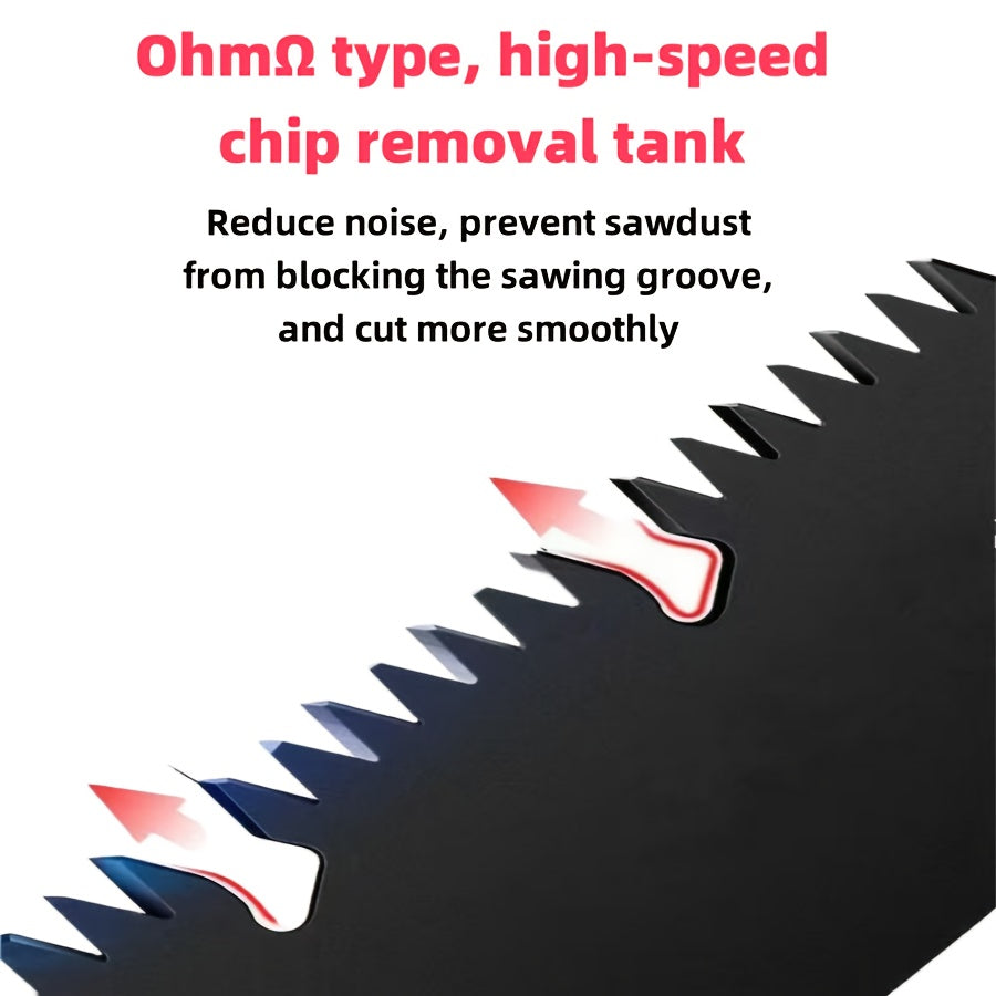 Large Handmade Folding Steel Saw for Wood and Tree Branches