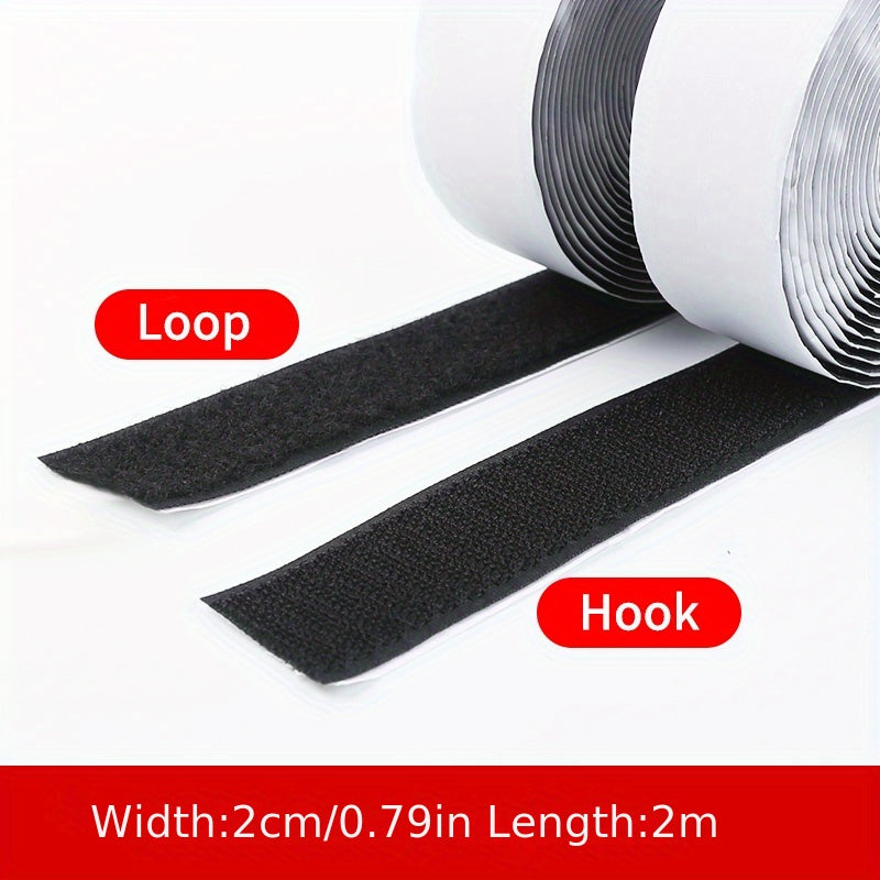 2-Meter Long Hook and Double-Sided Tape for Home Office Car Mounts