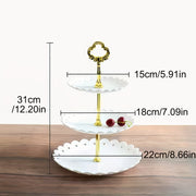 3-Tier Serving Stand for Cakes Cupcakes Desserts Holiday Party Table Decor