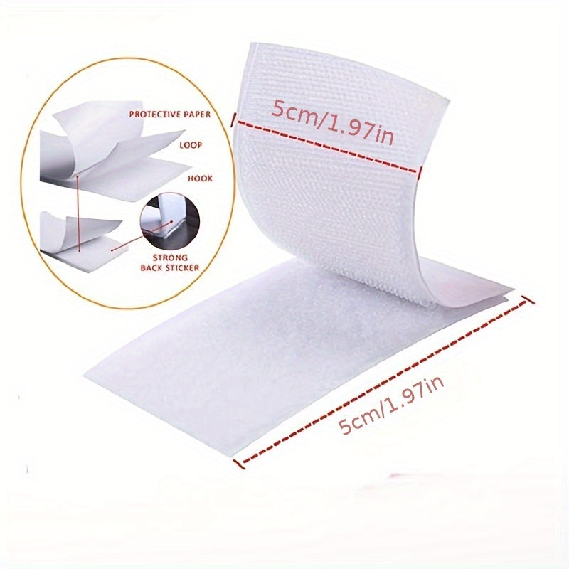 Carpet Grippers Set for Hardwood Floors Anti-Slip Tape Self-Adhesive Hook and Loop Fasteners