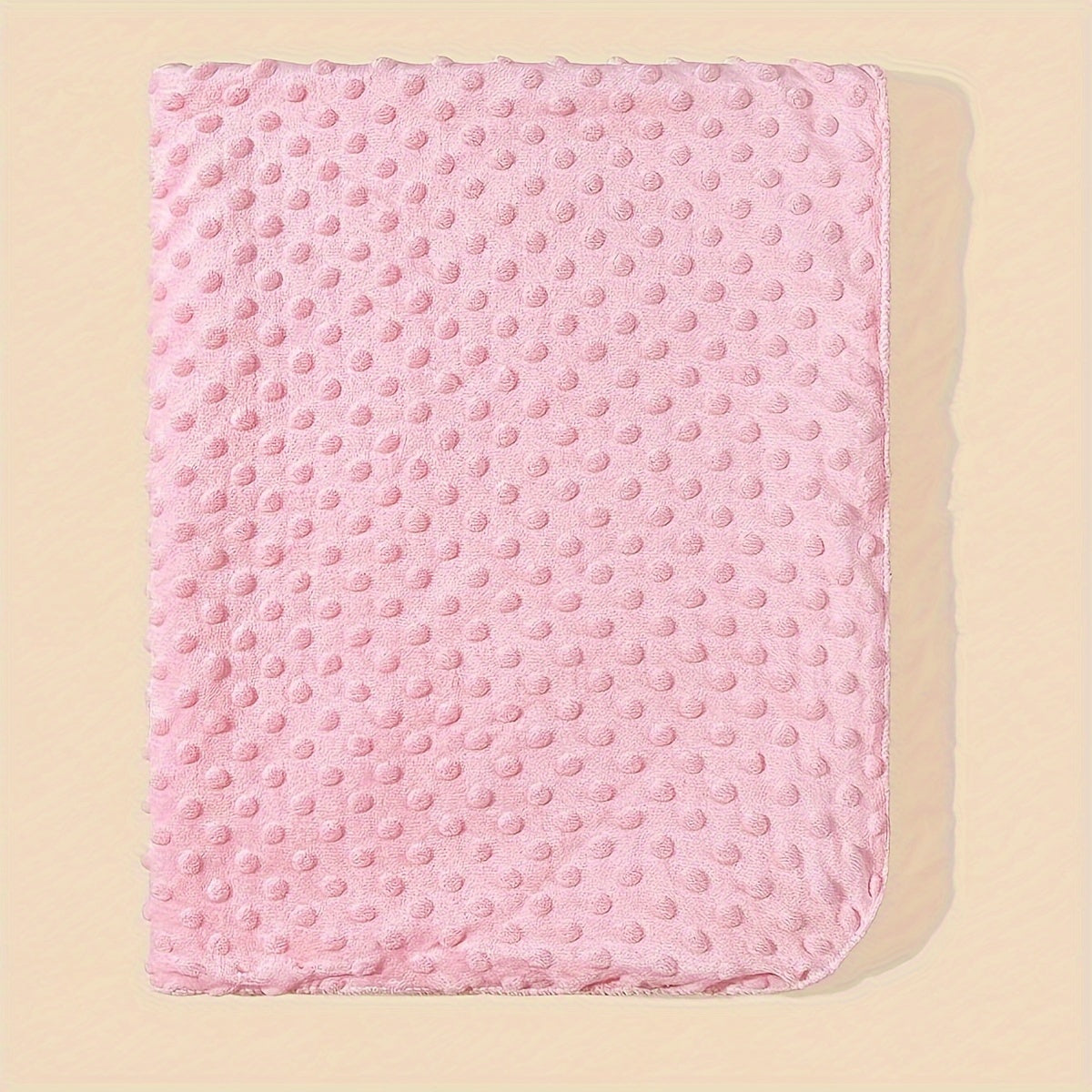 Baby Swaddle Blanket Soft Polyester Woven Pink Blue White Dot Pattern Infant Wrap