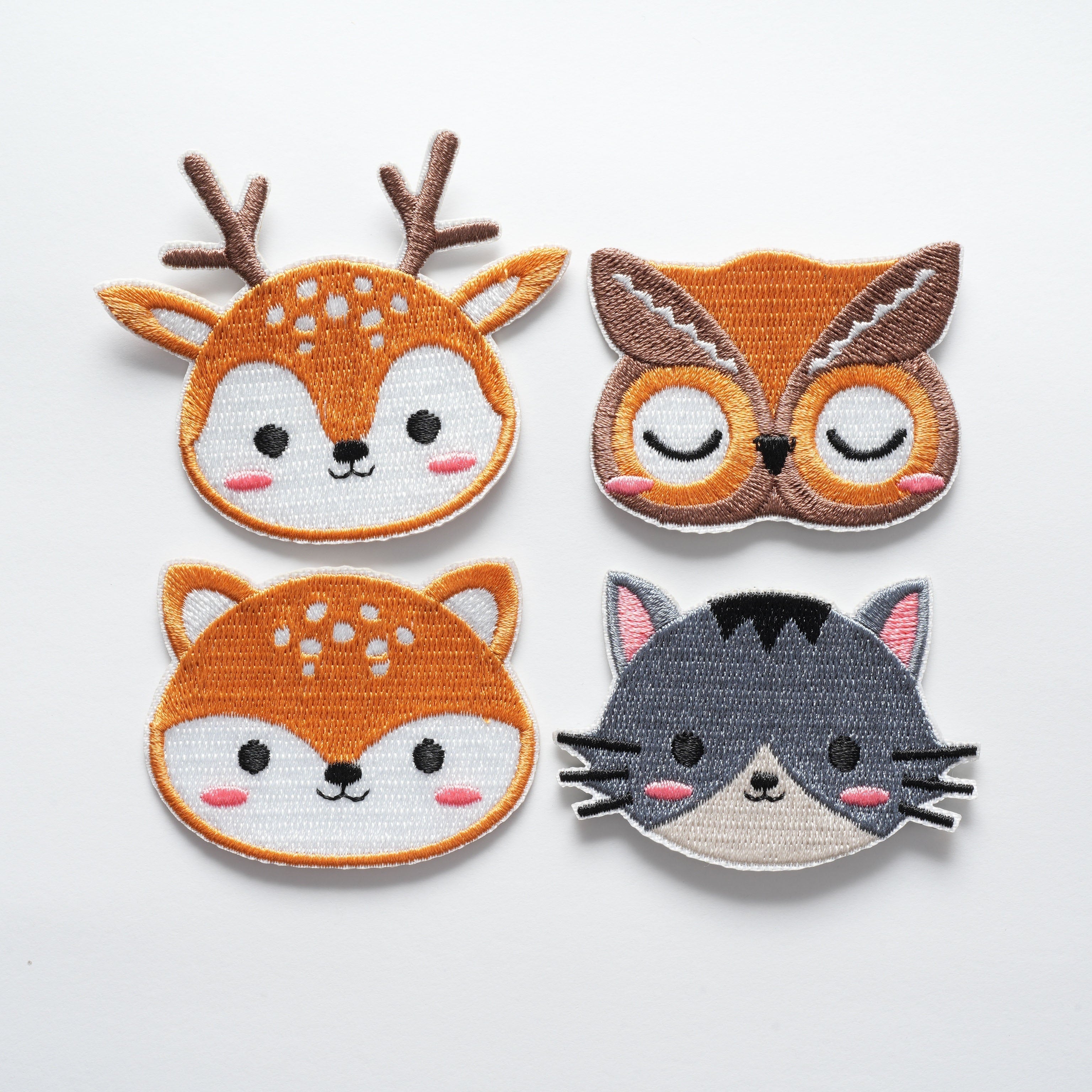 Juego de 10 parches de bordado de animales con adhesivo de fusión en caliente para niñas y mujeres