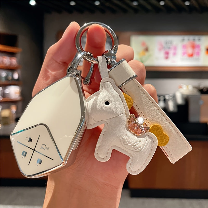 Car Remote Key Case Cover TPU Fob Shell Protector for Car Keychain