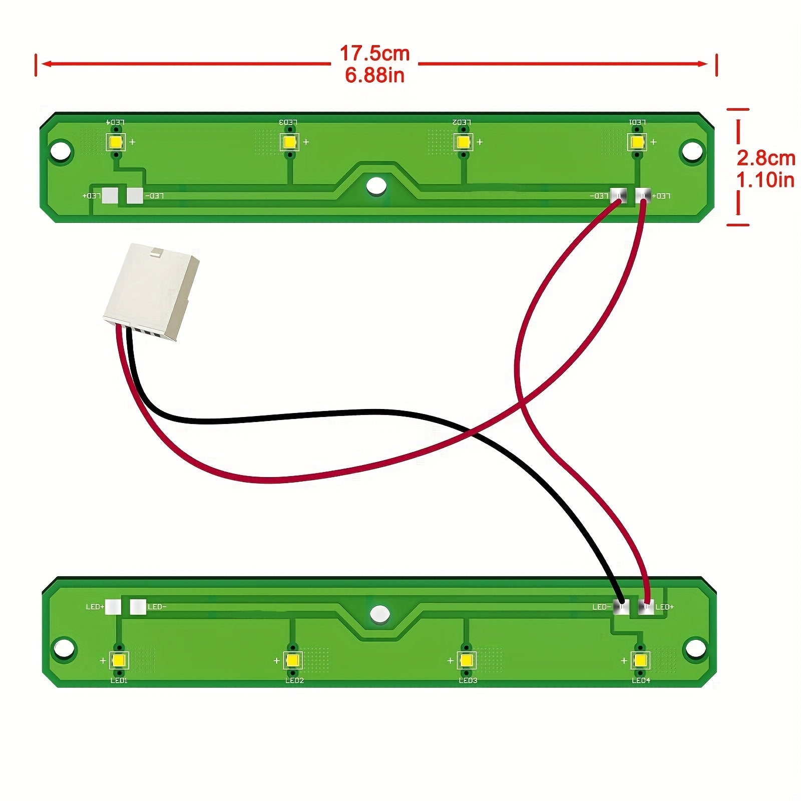 Reemplazo de luz LED de refrigerador para Kenmore Amana IKEA Whirlpool W11043011