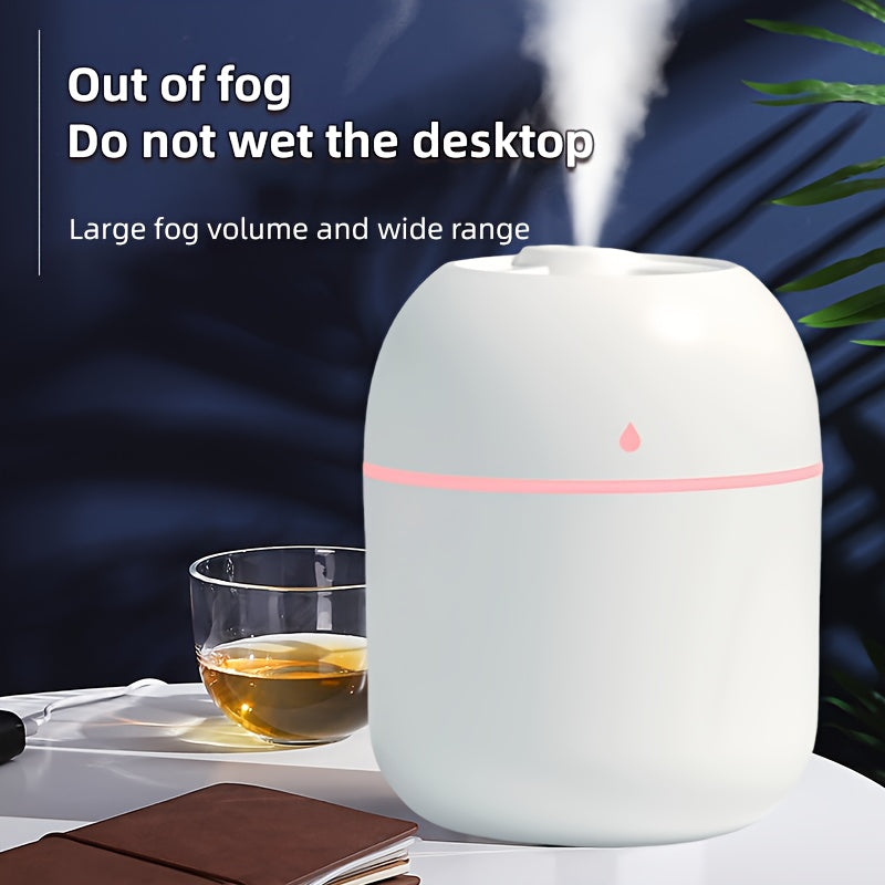 USB-Powered Humidifier with Aromatherapy Night Light for Home Use