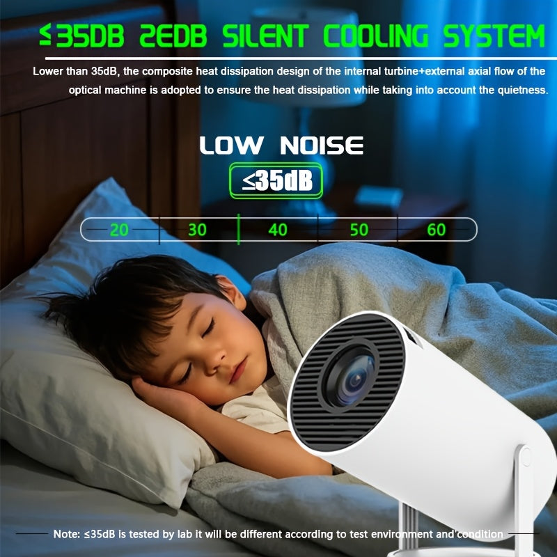 Портативный беспроводной проектор Android 11 1080P для домашнего кинотеатра и офиса